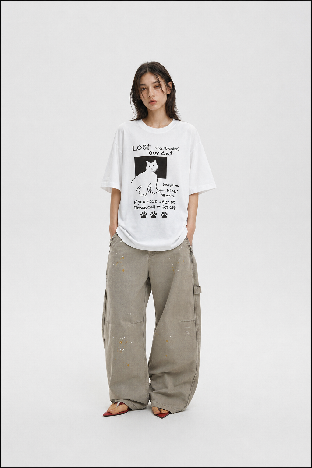 ONENINE34PM 丨[HAVE YOU SEEN THIS CAT?] T-shirt